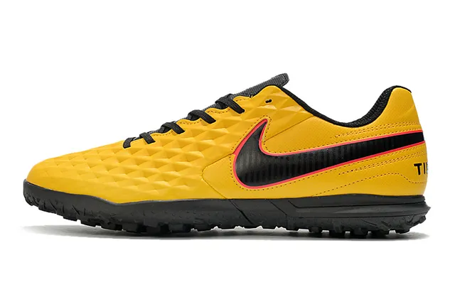 Nike Tiempo Turf blancs et vert néon Turf chaussures de football 14
