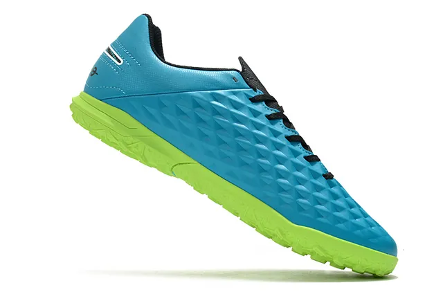 Nike Tiempo Turf blancs et vert néon Turf chaussures de football 15