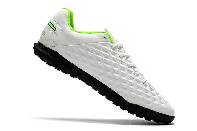 Nike Tiempo Turf blancs et vert néon Turf chaussures de football 16