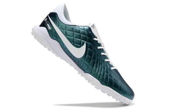 Nike Tiempo X 2024 Chaussures de football Turf métalliques vert turquoise 2