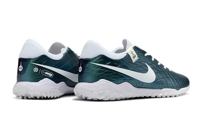 Nike Tiempo X 2024 Chaussures de football Turf métalliques vert turquoise 5