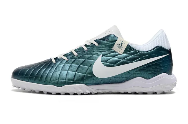 Nike Tiempo X 2024 Chaussures de football Turf métalliques vert turquoise 6