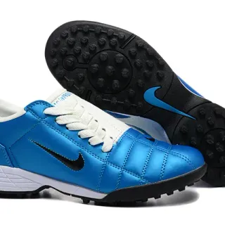 Zapatos de fútbol Nike Total 90 III Azul Blanco Negro Turf