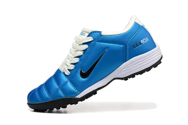 Chaussures de football Nike Total 90 III Bleu Blanc Noir Turf 4