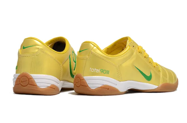 Nike Total90 III Jaune Vert Métallique Chaussures de football intérieur 5