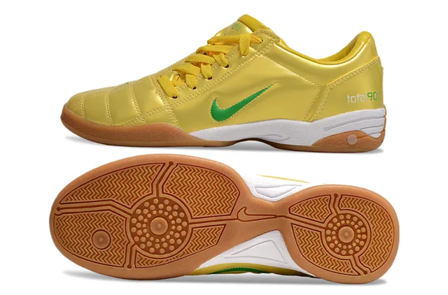 Nike Total90 III Jaune Vert Métallique Chaussures de football intérieur 6