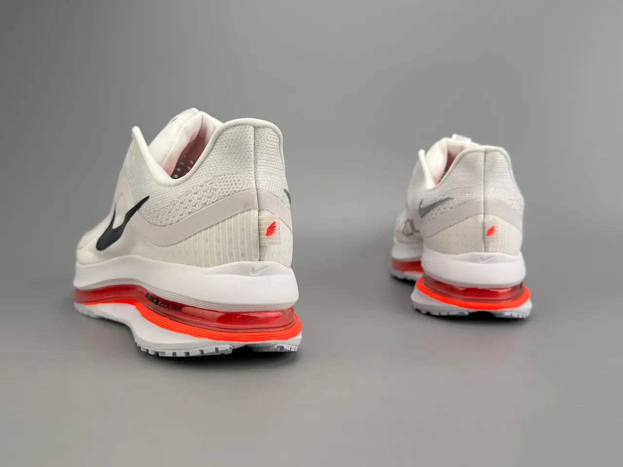 Nike White and Red Visible Air Running Shoes 8