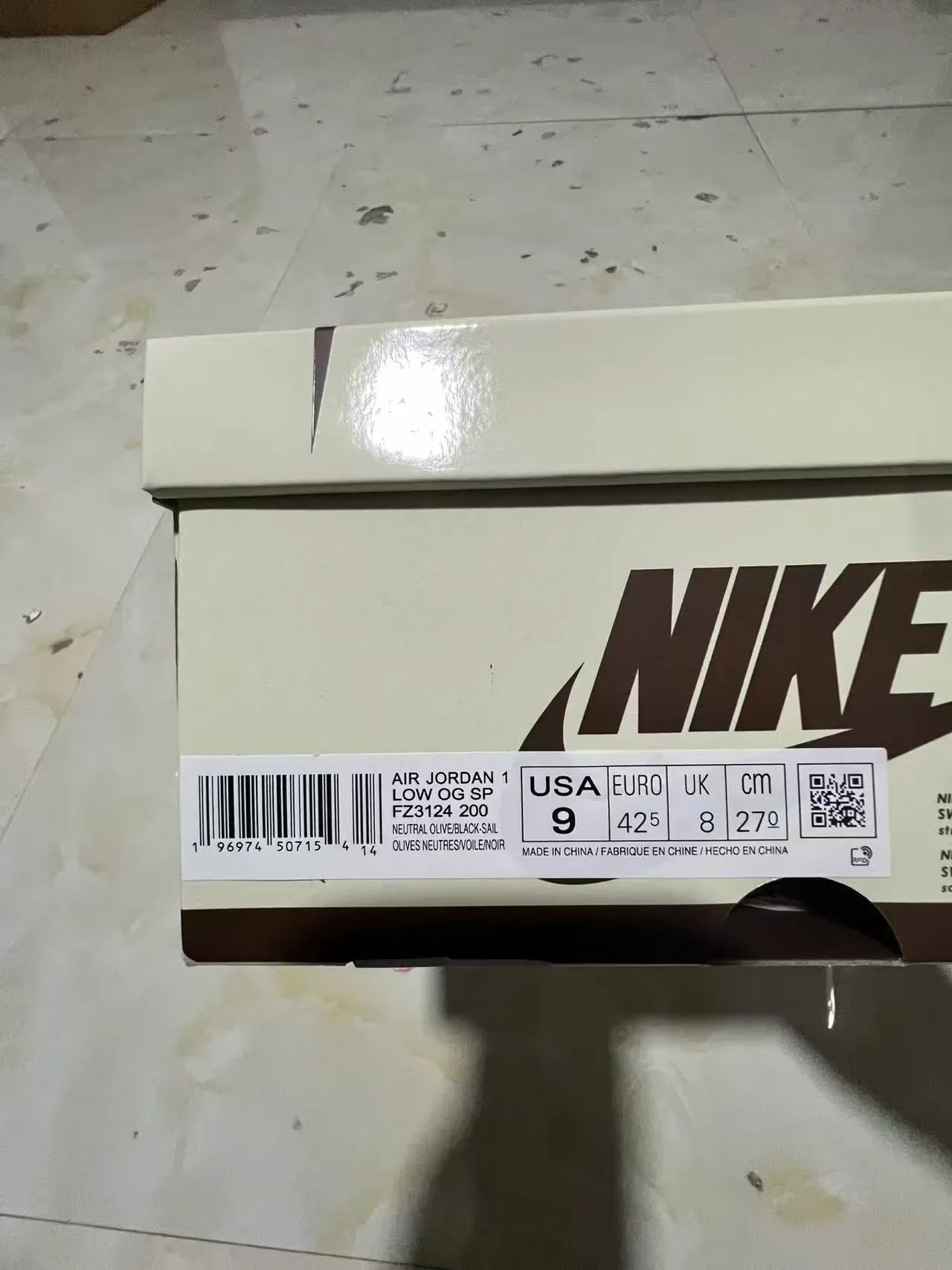 Nike White Army Green Deconstructed Overlay Textured Black Swoosh Lifestyle Sneakers 11