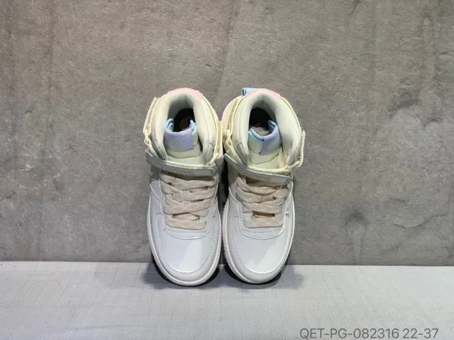 Nike White Multicolor High-Top Strap-Closure Lifestyle Sneakers 10