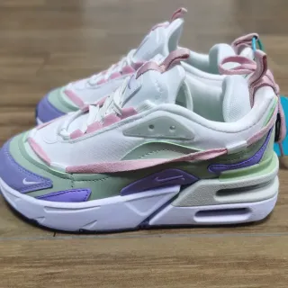 Nike White Multicolor Layered Synthetic Overlays Pastel Paneling Lifestyle Sneakers