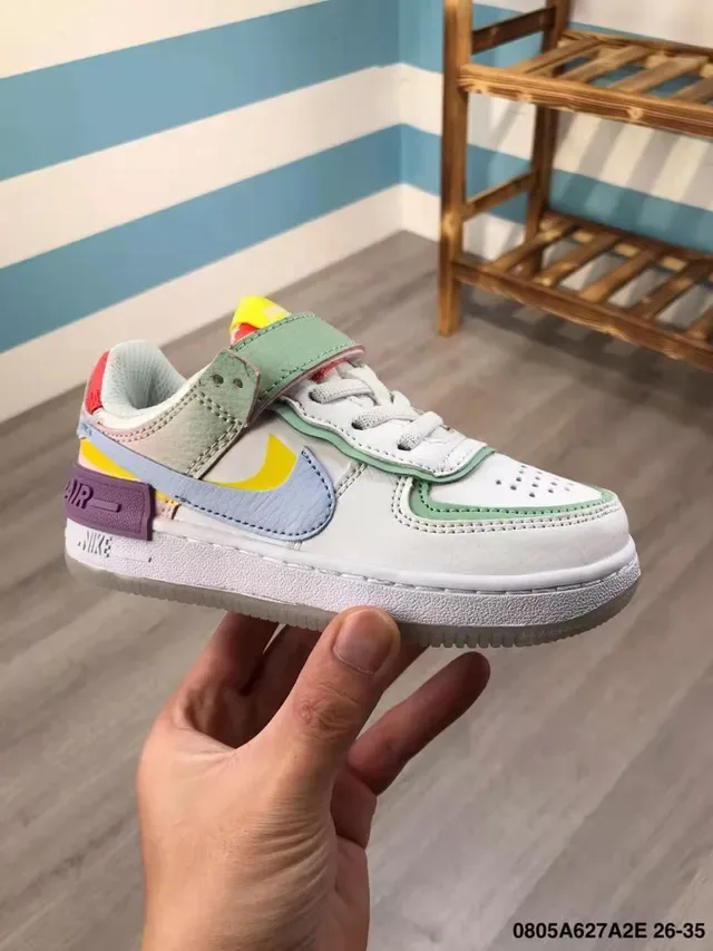 Nike White Multicolor Low-Top Layered Synthetic Overlays Lifestyle Sneakers 4