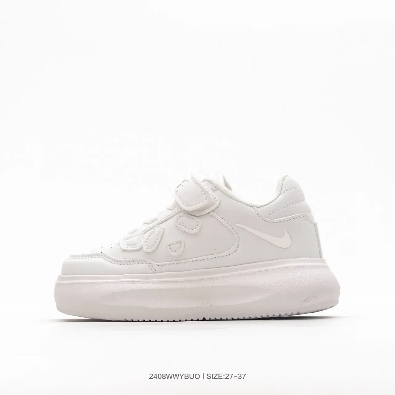 Nike White Multicolor Low-Top Velcro Strap Lifestyle Sneakers 8