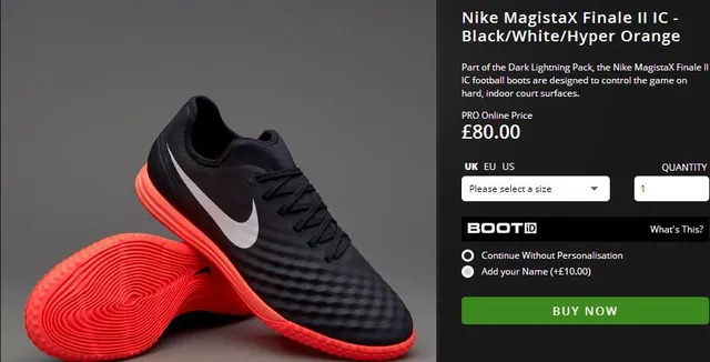 Nike White Red Low-Cut Textured Synthetic Upper Indoor Soccer Shoes 2