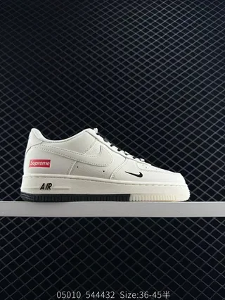 Nike x Supreme Air Force 1 Low Off-White Lifestyle Sneakers 2