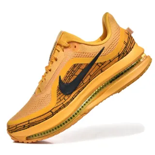 Nike Jaune Noir Upper en Maille Ingénierée Longueur Complète Air Zoom Unité Chaussures de Course