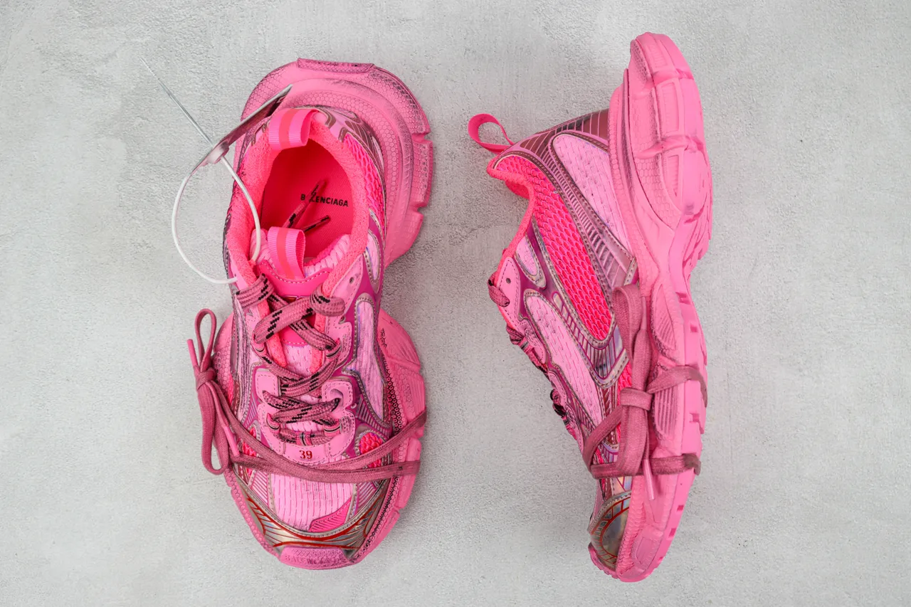 Nike Zoom 2K Pink Iridescent Chunky Sneakers 3