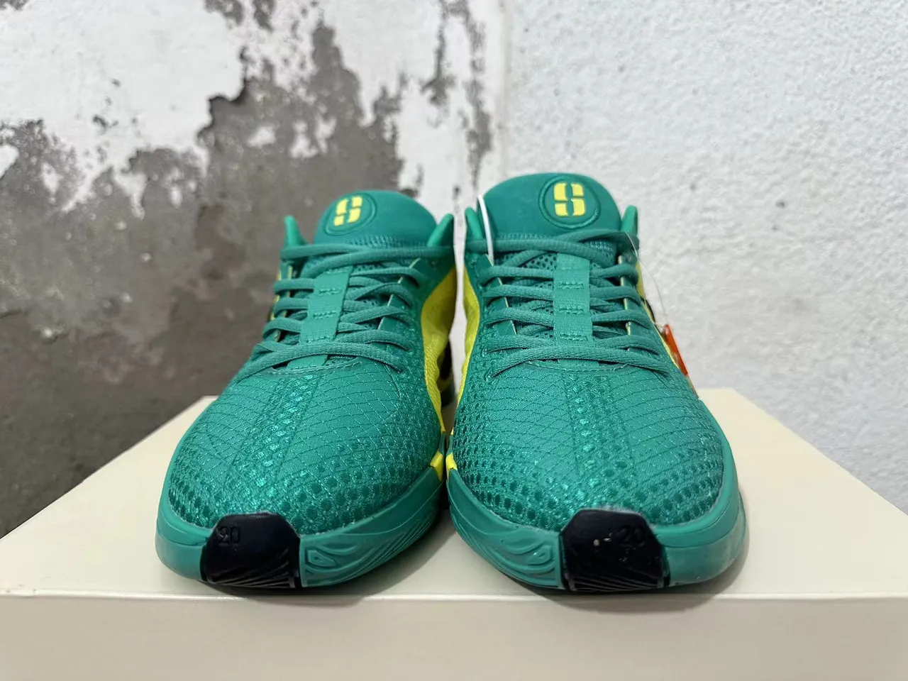 Nike Zoom Freak Zapatos de Baloncesto Amarillo Verde High-Top 3