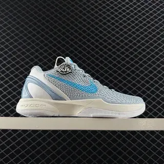 Nike Zoom Kobe Gray Blue Textured Knit Basketball Shoes