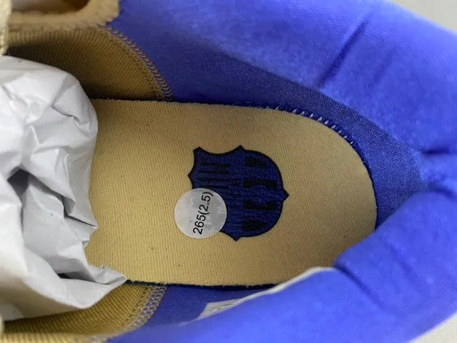 Nike Zoom Kobe IV Beige and Royal Blue Basketball Shoes 7