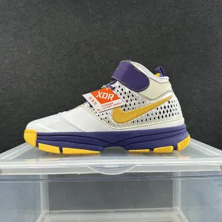 Nike Zoom Kobe IV सफेद बैंगनी पीला बास्केटबॉल जूते