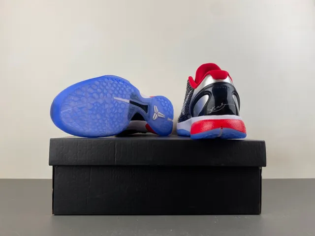 Nike Zoom Kobe VI Black Silver Red Blue Basketball Shoes 17