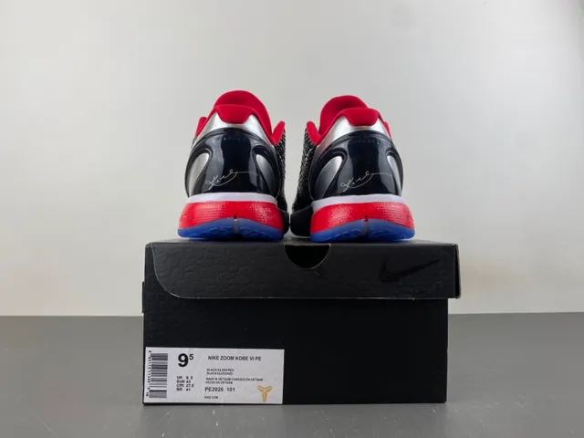 Nike Zoom Kobe VI Black Silver Red Blue Basketball Shoes 18