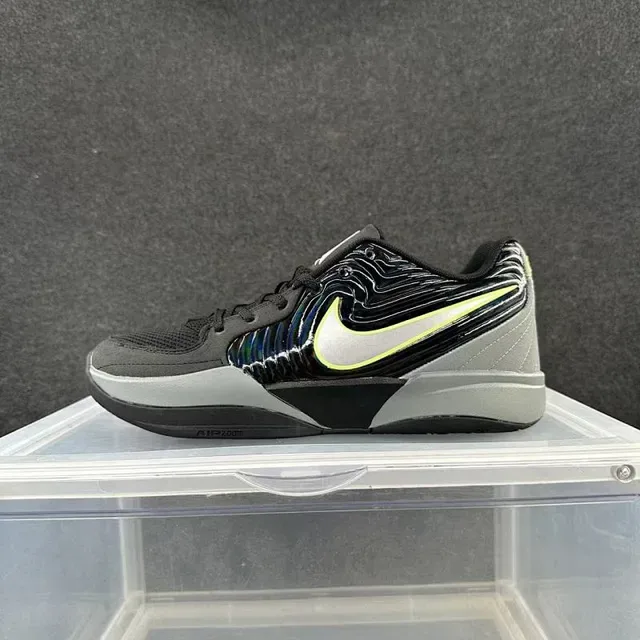 Nike Zoom Vapor Black Gray Low-Top Iridescent Wave Overlay Lifestyle Sneakers 2