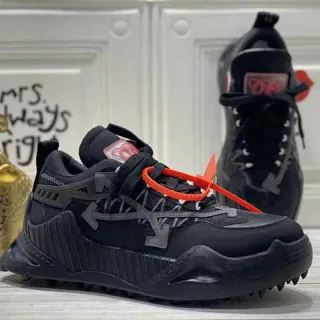 Off-White Air Terra Forma Black Orange Industrial Chunky Sneakers