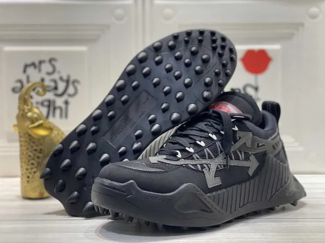 Off-White Air Terra Forma Sneakers Chunky Industrielles Noires et Orange 2