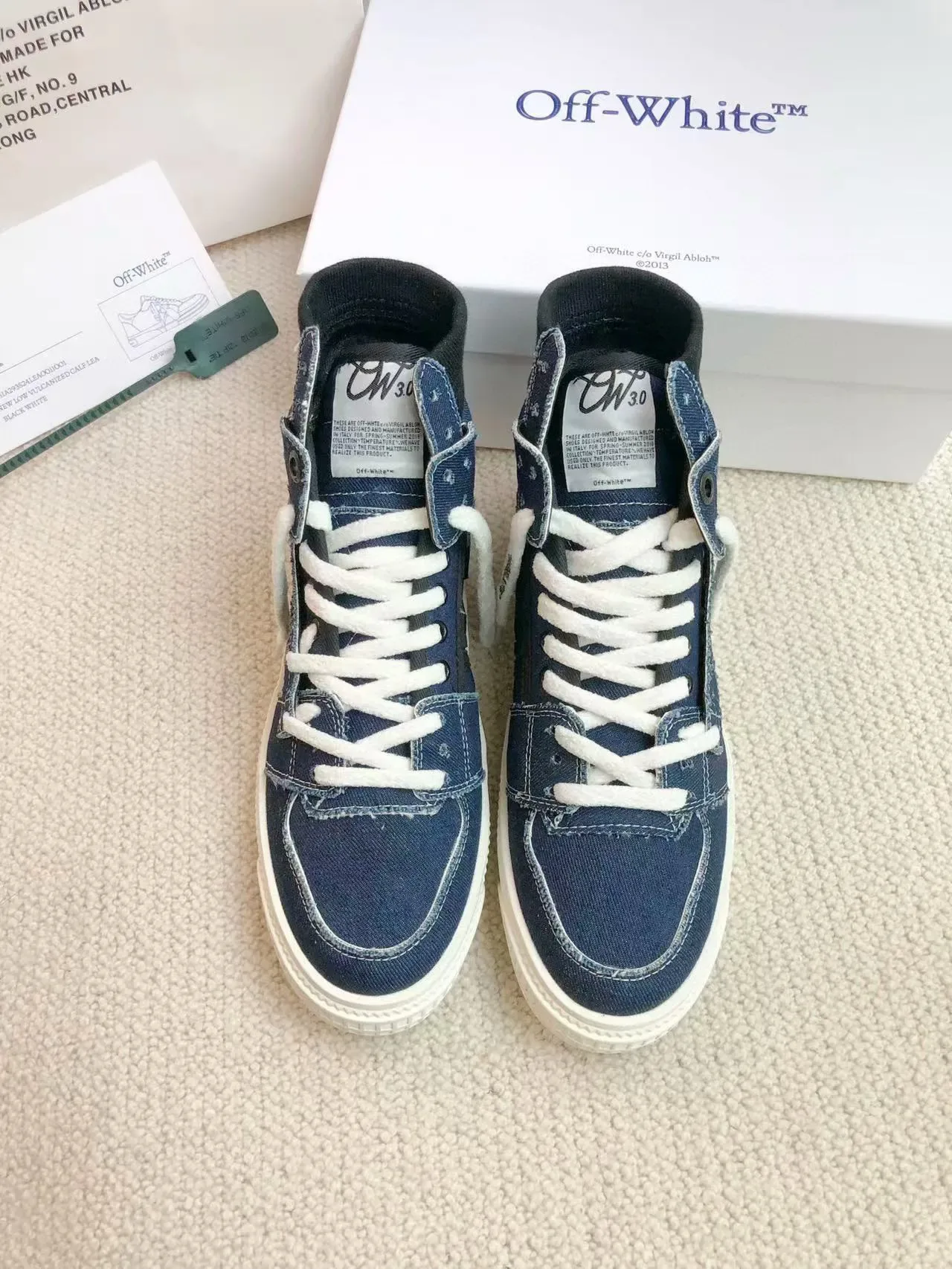 Off-White Sneakers Lifestyle en Denim Hautes 3