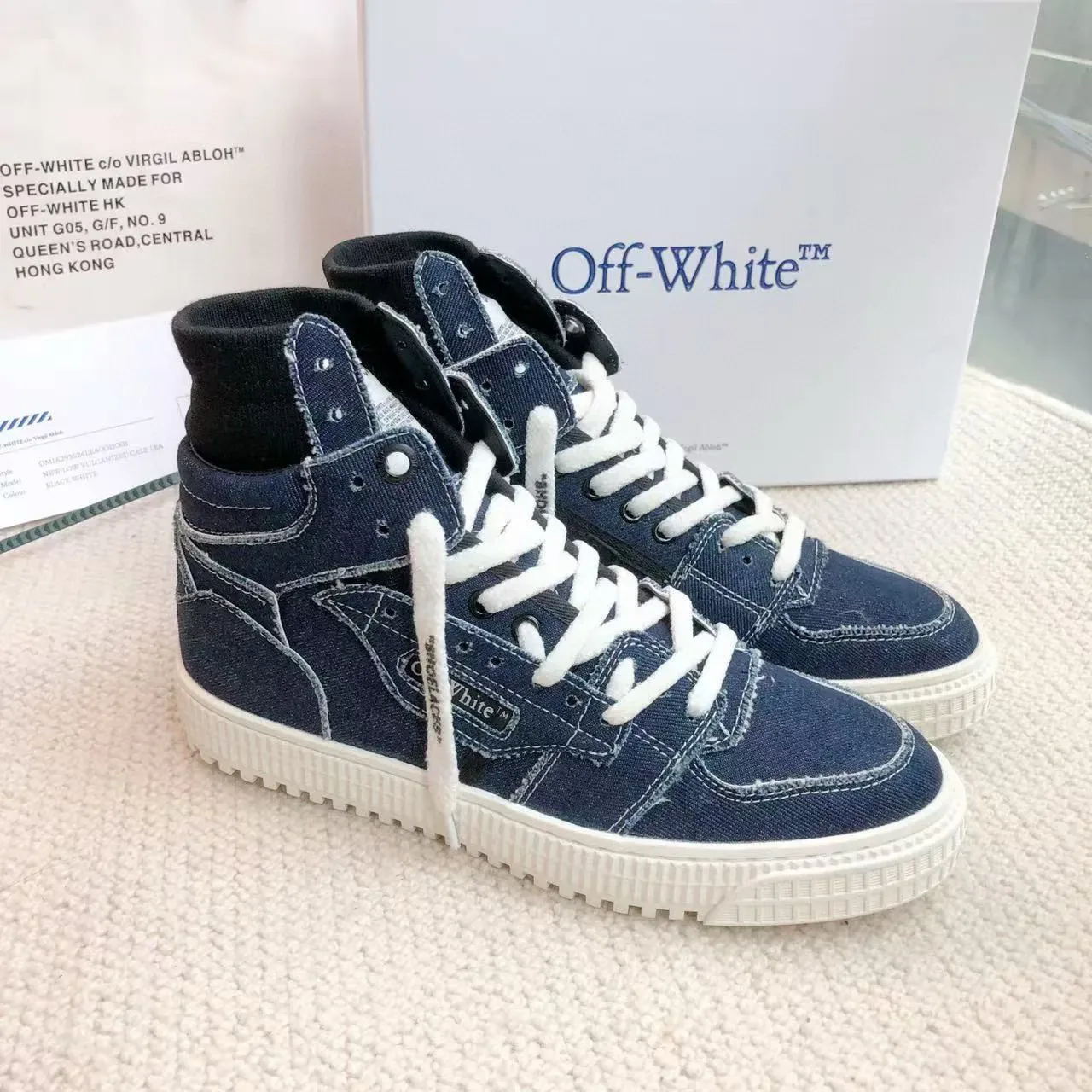 Off-White Sneakers Lifestyle en Denim Hautes 4
