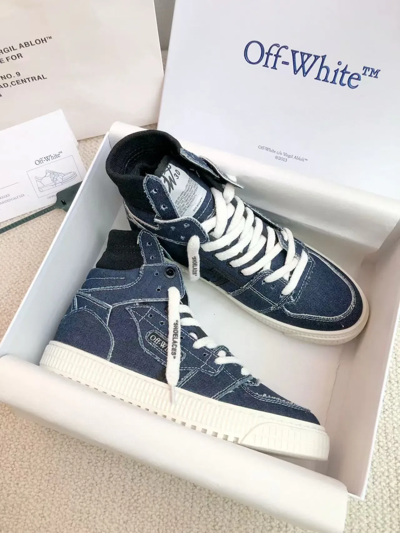 Off-White Sneakers Lifestyle en Denim Hautes 7