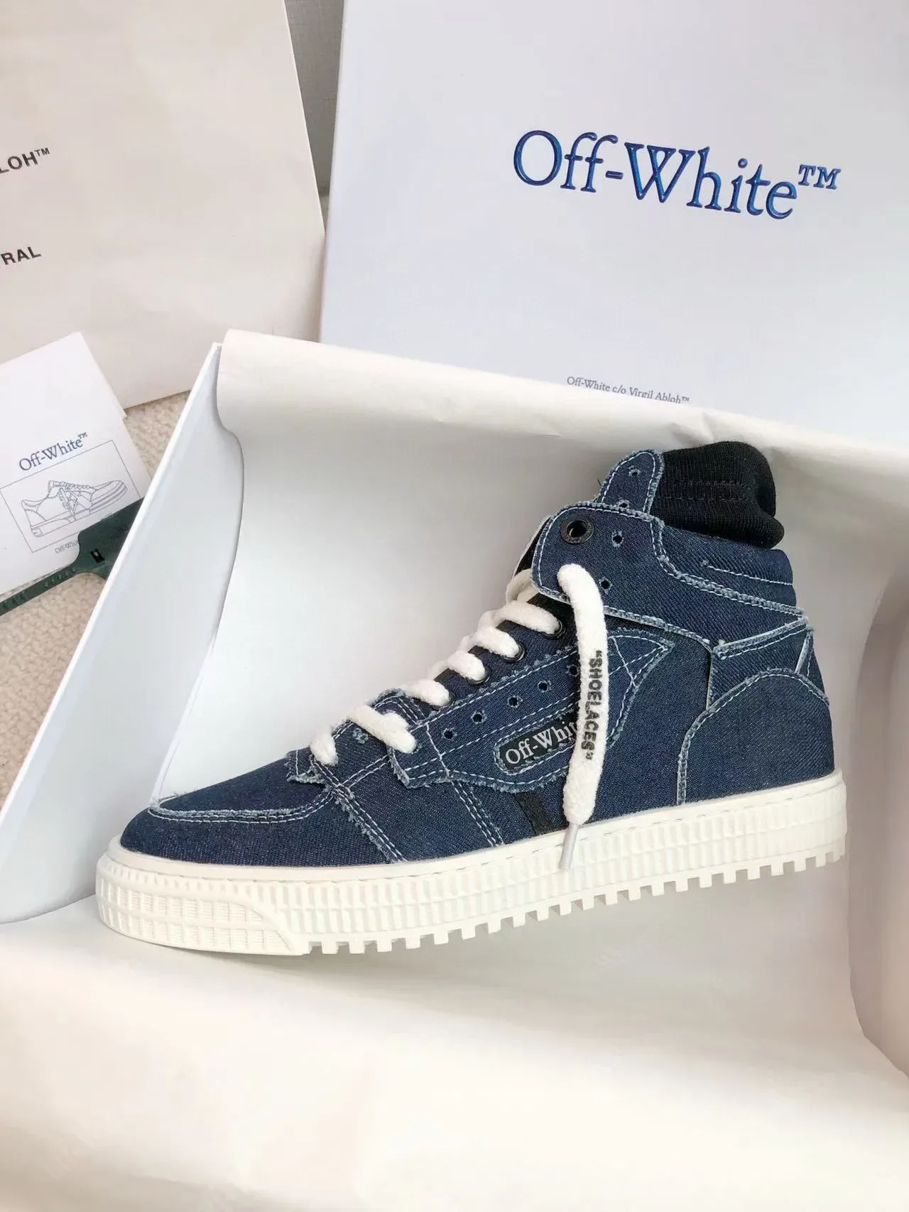 Off-White Sneakers Lifestyle en Denim Hautes 8