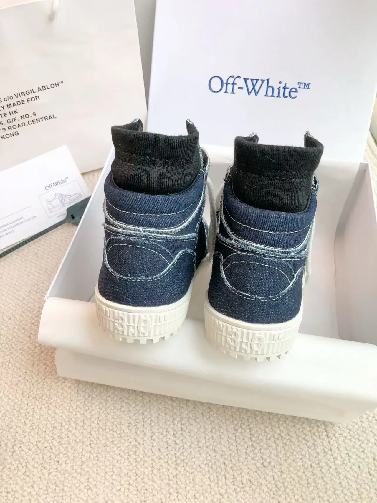 Off-White Sneakers Lifestyle en Denim Hautes 9