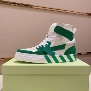 Off-White Green High-Top Industrial Strap Lifestyle Sneakers
