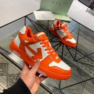 Off-White برتقالي Chunky Sculpted Sole سهم مائل Logo Lifestyle Sneakers