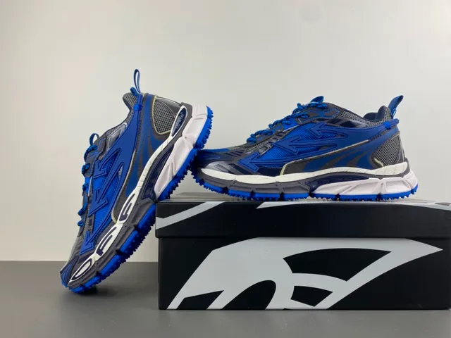 Off-White x Nike Air Zoom Tempo Chaussures Chunky Bleues 14