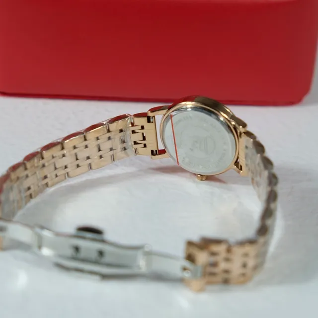 Omega De Ville Two-Tone Rose Gold and Steel Quartz Watch 3