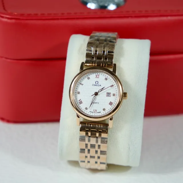 Omega De Ville Two-Tone Rose Gold and Steel Quartz Watch 5