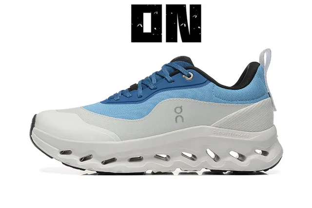 On Sneakers Lifestyle à tige mesh-and-synthetic upper bleu gris sculpted pod midsole 5