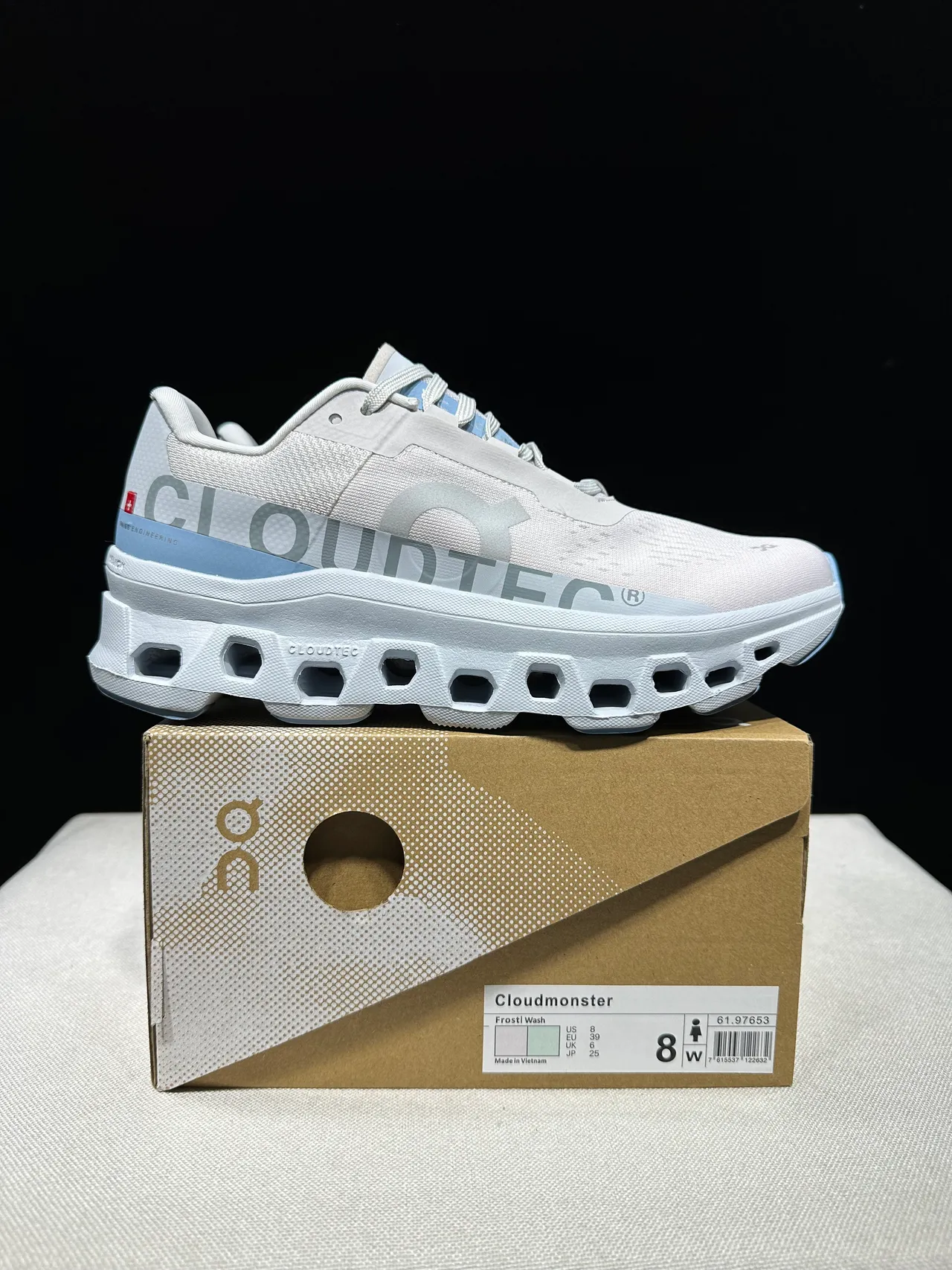 On Cloudmonster Tênis de corrida Cinza claro e Azul pálido 7