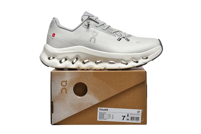 On Cloudmonster Light Gray Running Shoes 5