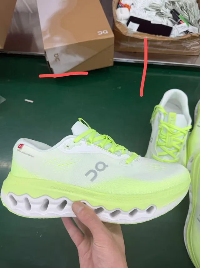 On Cloudsurfer 3 Ivory Limelight Running Shoes 5