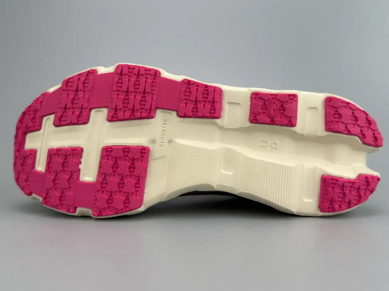 On Pink Red Engineered Mesh Upper Open Hexagonal CloudTec Midsole Running Shoes 8