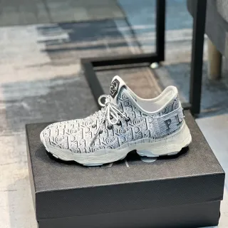 Philipp Plein Gray Black Knit Monogram Upper Translucent Sole Chunky Sneakers