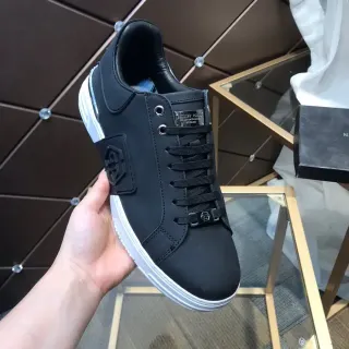 Philipp Plein PP Logo Sneaker Black and White Lifestyle Sneakers