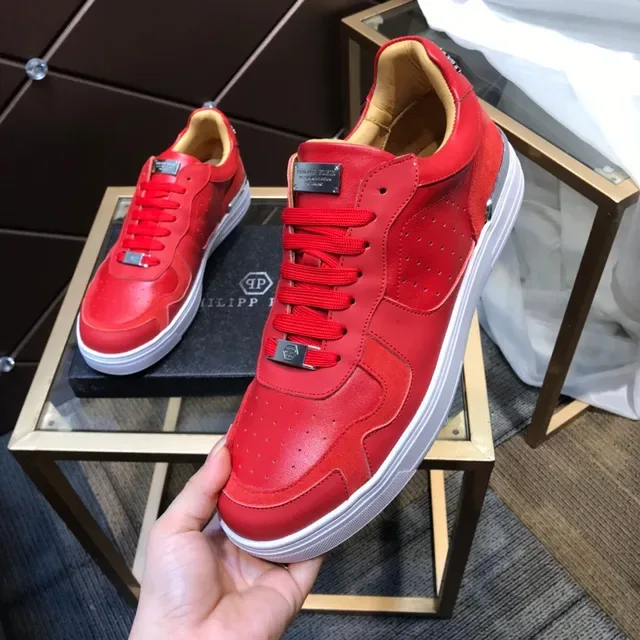 Philipp Plein Sneakers Lifestyle Rouge Perforé 2