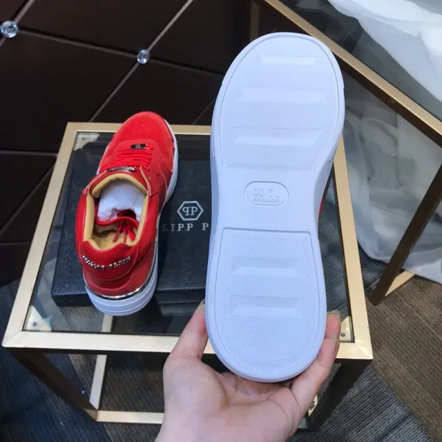 Philipp Plein Sneakers Lifestyle Rouge Perforé 3
