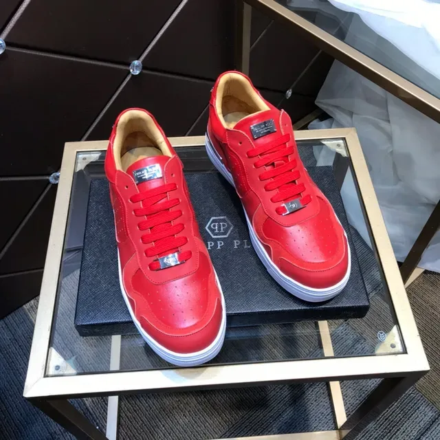 Philipp Plein Sneakers Lifestyle Rouge Perforé 6