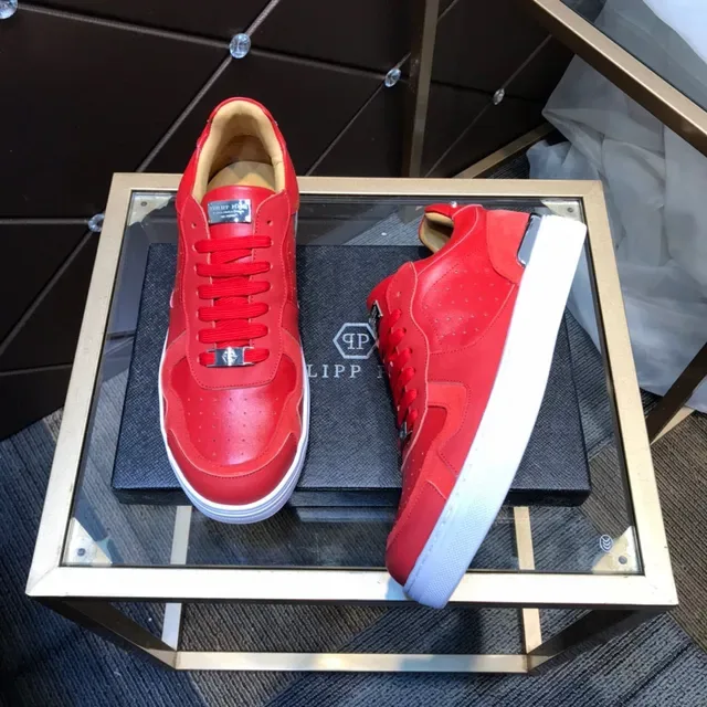 Philipp Plein Sneakers Lifestyle Rouge Perforé 7